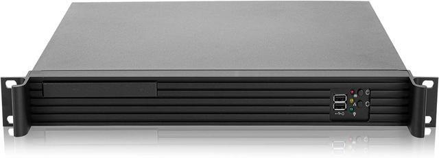 Alt view image 2 of 5 - RackChoice 1U Rackmount Server Chassis 12.1" Depth Support Mini-itx M/B only & 1U Flex PSU