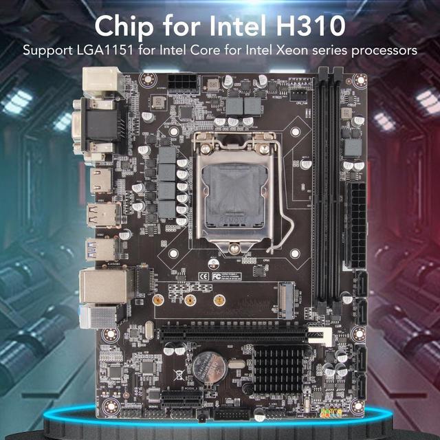 Alt view image 2 of 5 - Micro ATX DDR4 Gaming Motherboard,H310 LGA 1151 DDR4 Motherboard for Lvy Bridge for Intel LGA1151