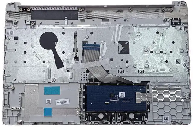 Alt view image 2 of 5 - Replacement for HP 15T-DW 15S-DR 15S-DU Laptop Upper Case Palmrest Backlit Keyboard Touchpad Assembly Part L52022-001 Sliver