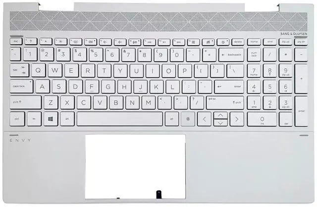 Main image of wzqrps Replacement Laptop Upper Case Palmrest Backlit Keyboard Assembly Part for HP Envy X360 15 ED 15-ED 15M-ED 15M-ED0013DX L93226-001 UMA Natural Silver
