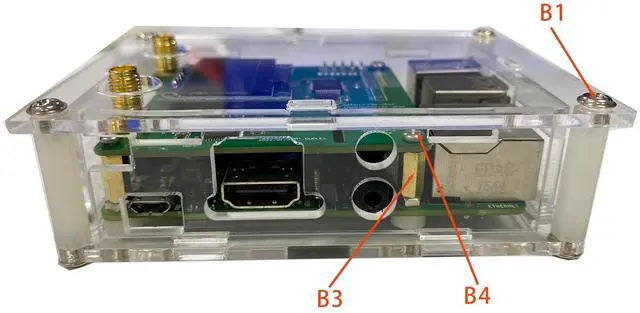 Alt view image 5 of 5 - Mokxihit Duplex MMDVM Hotspot Board DMR YSF Dstar with Case Raspbery p Model 1b+,2b,3b Series Digital Voice Modem Walkie Talkie Worldwide UHF Antenna 0 Offset Two Colors OLED Screen Two time Slots