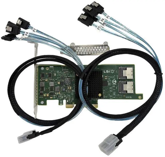 Alt view image 2 of 5 - SXTAIGOOD 9207-8i SATA/SAS 6Gb/s PCI-E 3.0 HBA FW:P20 IT Mode for ZFS FreeNAS unRAID 2*SFF-8087 SATA