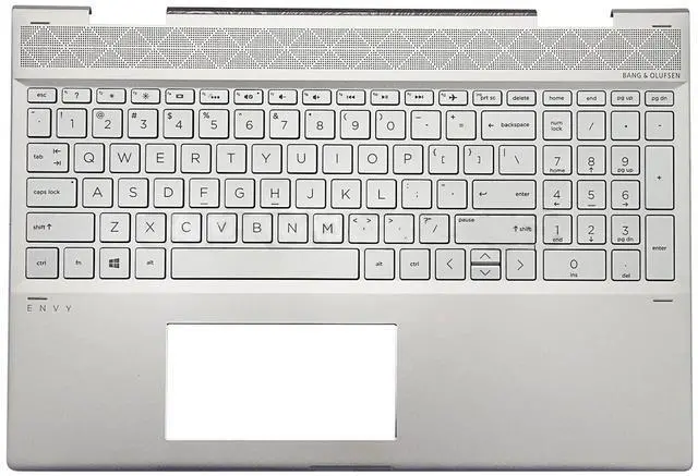 Main image of wzqrps Replacement for HP Envy X360 15-CN 15M-CN0011DX 15M-CN 15T-CN 15-CN1073WM Laptop Upper Case Palmrest Backlit Keyboard Assembly Part L20746-001 L32767-001 609939-001 Silver