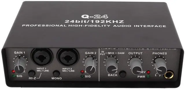 Main image of USB Live Sound Card, 24 BIT 192KHZ HD USB External Sound Card Digital Audio Mixer Protable Podcast Studio Equipment for Live Stream for OS X for IOS