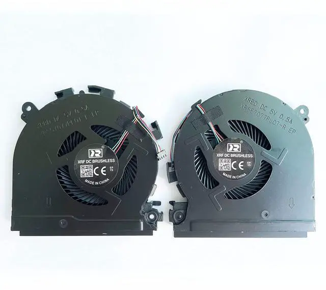 Main image of Fleshy Leaf CPU+GPU Cooling Fan Replacement for HP Spectre X360 15-CH Series (2 Fans, 15 decibels, 5 volts, 4-Pin, Plastic, Forced Air, Laptop)