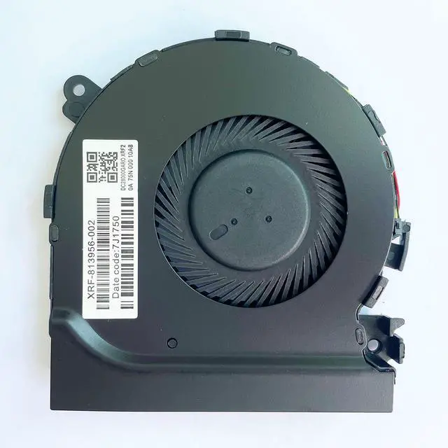 Alt view image 4 of 5 - Fleshy Leaf CPU+GPU Cooling Fan Replacement for HP Spectre X360 15-CH Series (2 Fans, 15 decibels, 5 volts, 4-Pin, Plastic, Forced Air, Laptop)