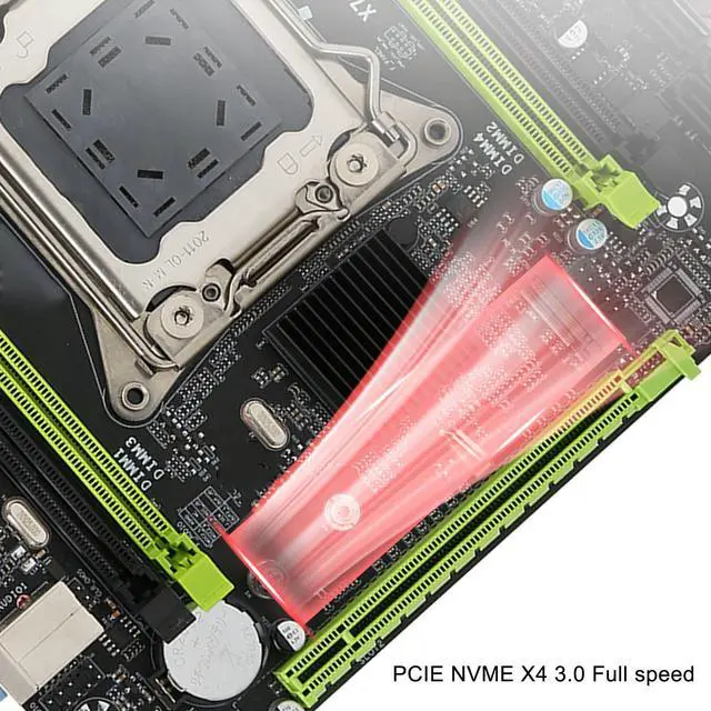 Alt view image 5 of 5 - X79G A Mainboard, M ATX Computer Mainboard, Support M.2 Interface, SATA2.0, Gigabit Network Card, 4xDDR3, 12USB2.0, for DIY Computer