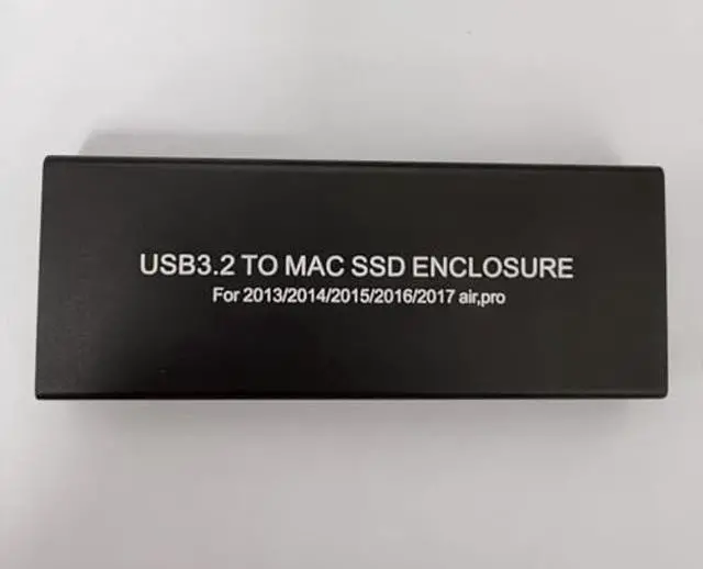 Alt view image 4 of 5 - Jorkar External SSD Enclosure for MacBook Air/Pro 12+16 PIN SSD, Hard Drive Reader for A1466 A1465 A1502 A1398 SSD mid 2013-2017, Portable Mac SSD to USB-C 3.2 Adapter Case (No SSD)