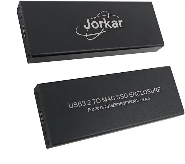 Alt view image 5 of 5 - Jorkar External SSD Enclosure for MacBook Air/Pro 12+16 PIN SSD, Hard Drive Reader for A1466 A1465 A1502 A1398 SSD mid 2013-2017, Portable Mac SSD to USB-C 3.2 Adapter Case (No SSD)