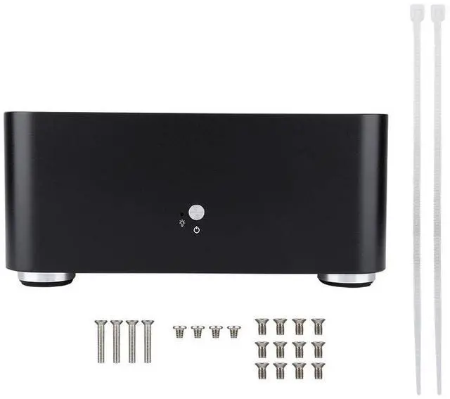 Main image of L80 Mini ITX Case, Ultra Compact Aluminum Alloy Computer Case for IIX Motherboard(USB2.0 Black)