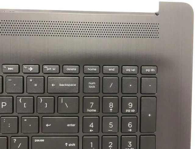 Alt view image 5 of 5 - Replacement for HP Pavilion17BY 17-by 17CA 17-CA 17Q-CS Laptop Upper Case Palmrest Touchpad with Keyboard Assembly Part L22750-001 6070B1308103 Grey