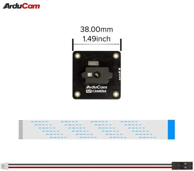 Alt view image 3 of 5 - Arducam ToF Camera, 0.43MP Color Rolling Shutter Camera Module with Case for Raspberry Pi and Nvidia Jetson Board, Depth Sensing Solution ToF Tech Camera