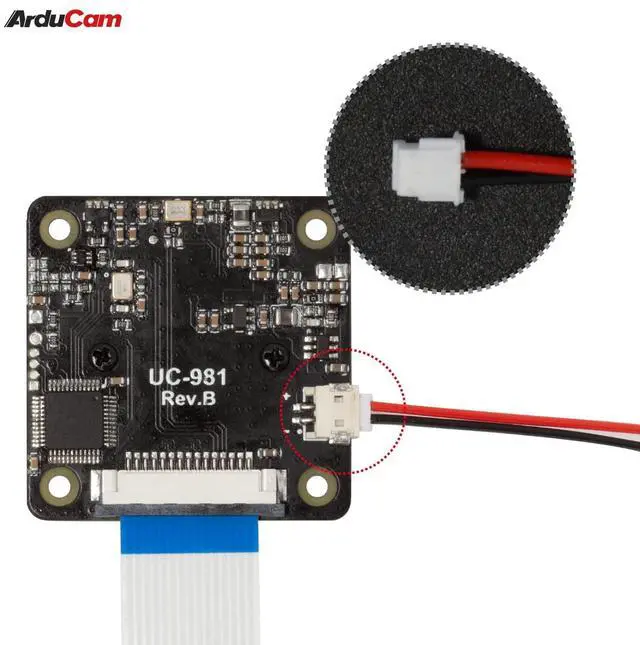 Alt view image 4 of 5 - Arducam ToF Camera, 0.43MP Color Rolling Shutter Camera Module with Case for Raspberry Pi and Nvidia Jetson Board, Depth Sensing Solution ToF Tech Camera
