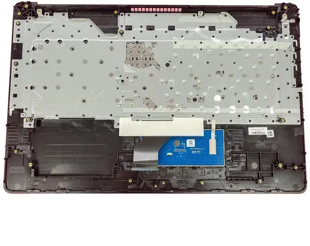 Alt view image 2 of 5 - LTPRPTS Replacement Laptop Upper Case Palmrest Non-Backlit Keyboard Non-PTP(73H0) Touchpad Assembly Part for HP Laptop 17-CA 17 by 17T-BY000 17Z-CA100 17z-CA000 L22751-001 6070B1308101 Black