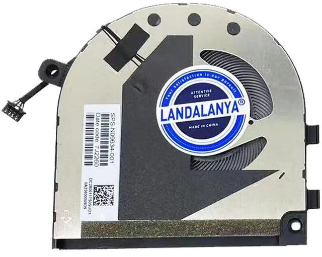 Alt view image 3 of 5 - LANDALANYA New CPU and GPU Cooling Fan for HP Envy X360 15-EY 15-EY0013DX 15-EY0023DX TPN-C157 15-EW 15-EW0013DX 2-in-1 Series EG50060S1-C610-S9A N09634-001 EG50040S1-CT00-S9A N09635-001 DC5V Fan