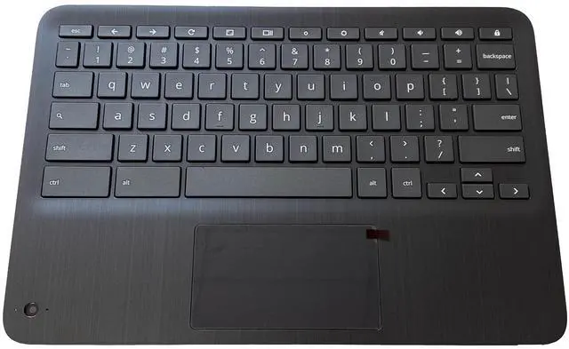Main image of LTPRPTS Replacement Laptop Upper Case Palmrest Keyboard Touchpad Assembly Part Non-WFC for HP Chromebook X360 11 G3 EE L92215-001 Black