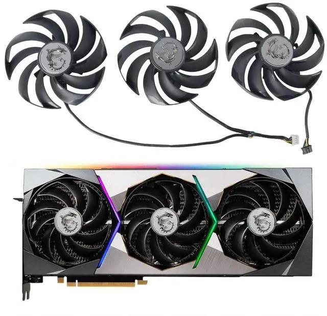 Main image of Coolerage 95MM DC12V 0.40A 4Pin PLD10010B12HH RTX3070 RTX3080 RTX3090 Graphics Card Cooling Fans for MSI GeForce RTX 3070 3070Ti 3080 3080Ti 3090 SUPRIM X GPU Cooler (Original 3Pcs-Lot)