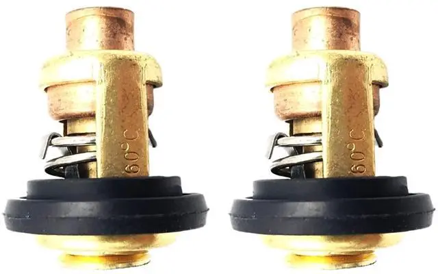 Main image of DEVMO 75692Q2 Thermostat Kit Compatible with Mer-cury Marine 135HP 150HP 175HP 200HP V6 143 Degree Compatible with GLM 13340, 2 PCS