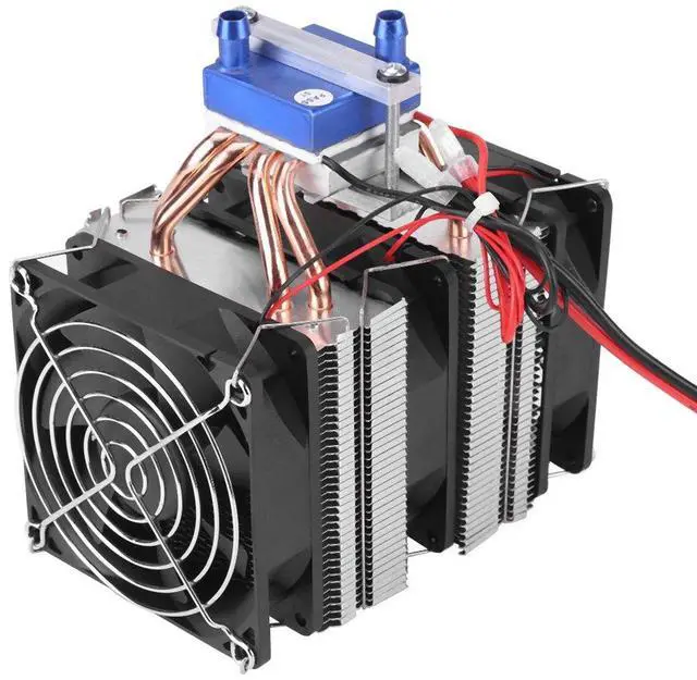 Alt view image 3 of 5 - DC 12V Thermoelectric Cooler Fans Cooling Heatsinks Peltier System Semiconductor Refrigeration DIY Water Cooling System Cooler Device with Fan for Fish (120W (Suitable for 30-Liter