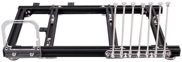 Alt view image 2 of 5 - Mini ITX MATX ATX PC Test Bench DIY Open Air Frame Overclock Vertical Case Computer Mount Aluminum Chassis for HTPC Graphics Card/Games/Cooling