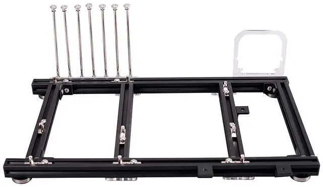 Alt view image 3 of 5 - Mini ITX MATX ATX PC Test Bench DIY Open Air Frame Overclock Vertical Case Computer Mount Aluminum Chassis for HTPC Graphics Card/Games/Cooling