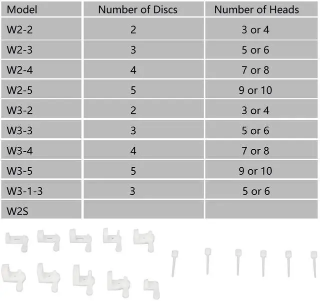 Alt view image 5 of 5 - 1 Set Hard Drive Repair Head Replacement Tool Kit,White Hard Drive Combs Hard Disk Magnetic Head Data Recovery Repairing Tool for 800065 800067 and WD20SDZW HDD
