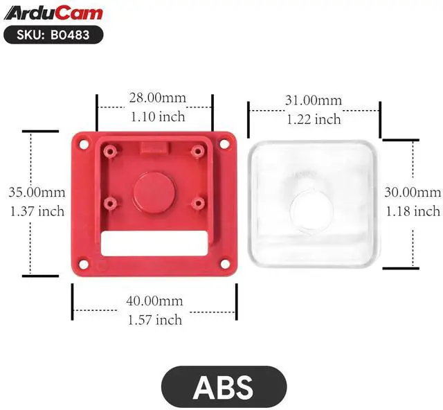 Alt view image 4 of 5 - Arducam OwlSight for Raspberry Pi 5 Camera Module, 1/1.32" 64MP High Resolution Auto Focus Camera Module for Raspberry Pi 3/4/5, Native to support Libcamera, Comes with ABS Case