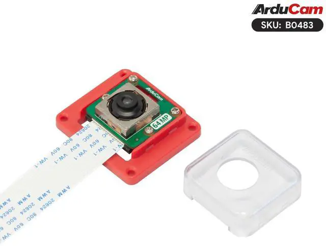 Alt view image 3 of 5 - Arducam OwlSight for Raspberry Pi 5 Camera Module, 1/1.32" 64MP High Resolution Auto Focus Camera Module for Raspberry Pi 3/4/5, Native to support Libcamera, Comes with ABS Case