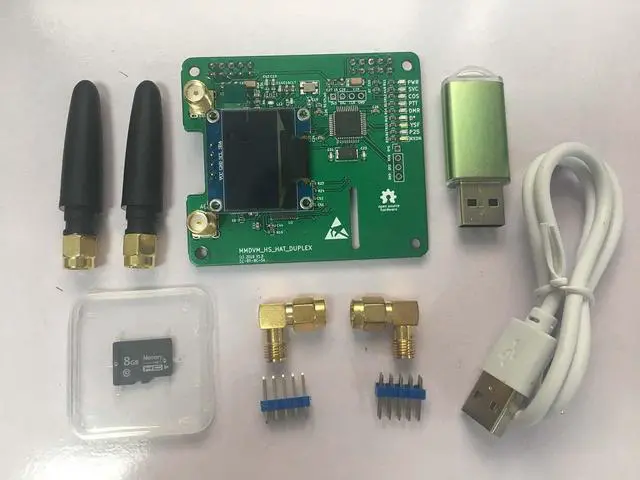 Alt view image 5 of 5 - Duplex mmdvm Hotspot Board hat OLED Two Timeslots Two Colors Yellow Blue OLED Low BER 0 Offset Tf Card Written Pi-Star Software