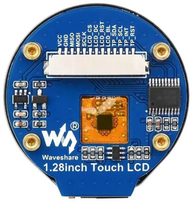 Alt view image 3 of 5 - Coolwell 1.28inch Round LCD with Touch Panel for Raspberry Pi 4B+ 4B 3B+ 3B 2B+ Zero W WH 2 W Pico 240×240 IPS Display Module SPI and I2C Embedded GC9A01 Driver