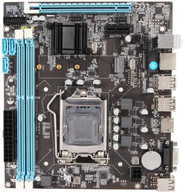 Main image of Yunseity Desktop Motherboard, Channel DDR3, M.2 NVMe NGFF, LGA 1155 CPU Slot, Micro ATX Motherboard with 3 Phase Power, HD VGA Output