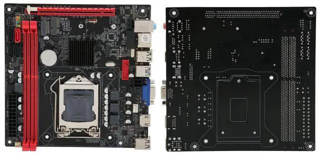 Alt view image 5 of 5 - Desktop Motherboard, 2 x DDR3 LGA1155 Motherboard, Multiphase Power PCIe 16X VGA Port Multiphase Power SATA3.0 Motherboard, PC Replacement