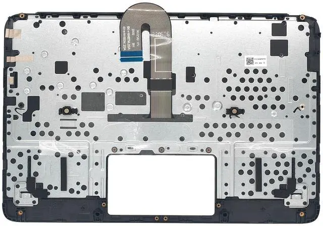 Alt view image 2 of 5 - Jxjslp Replacement Upper Case Palmrest for HP Chromebook 11MK G9 EE (MediaTek) Series Laptop US Layout Keyboard Assembly Top Cover M44258-001 Black