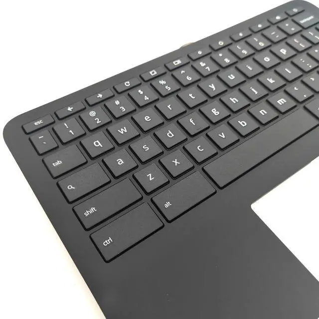 Alt view image 3 of 5 - Jxjslp Replacement Upper Case Palmrest for HP Chromebook 11MK G9 EE (MediaTek) Series Laptop US Layout Keyboard Assembly Top Cover M44258-001 Black