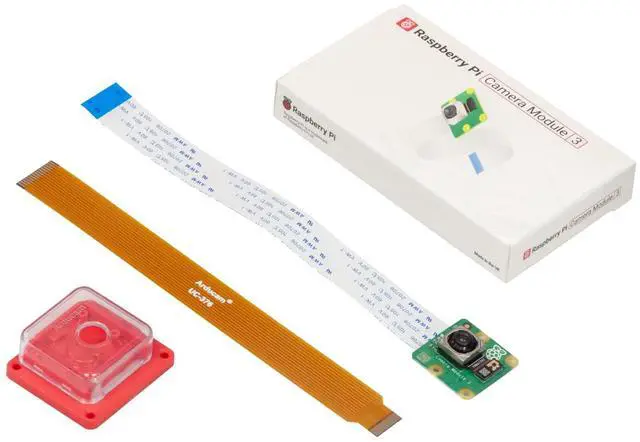 Alt view image 2 of 5 - Arducam for Raspberry Pi Camera Module 3, 12MP IMX708 75°(D) Autofocus Pi Camera V3 with Acrylic Case, 15-22pin FFC Cable
