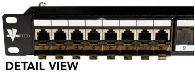 Alt view image 3 of 5 - Vertical Cable Cat6 24 Port Shielded Krone Type 19" Horizontal Rackmount 1U Patch Panel