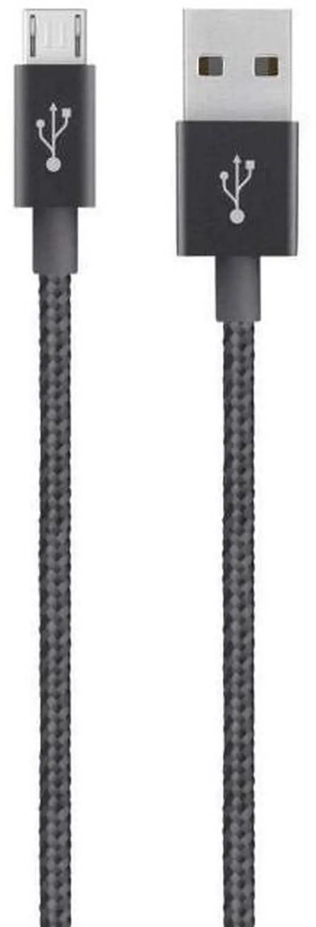 Alt view image 2 of 3 - Belkin MIXIT? Metallic Micro USB Cable for Android Devices (Black, 4 Feet)