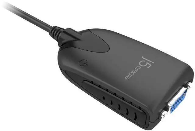Alt view image 2 of 5 - j5create USB to VGA Display Cable 3.3ft/100cm, USB Type-A to VGA Adapter Converter Compatible with Windows - Black (JUA190)