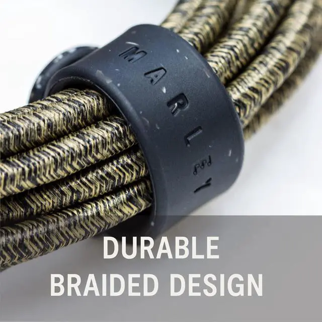Alt view image 4 of 5 - House of Marley Rewind USB-C to Lightning Cable: Braided Charging Cable, USB-IF and MFI-Certified, 5ft Length, Made with Sustainable Materials
