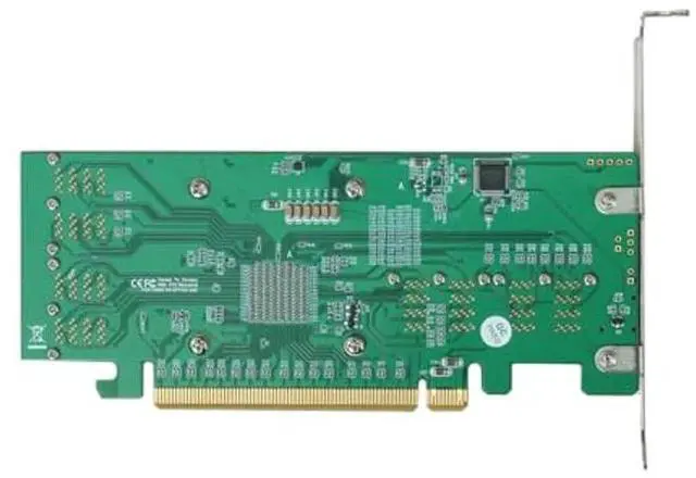 Alt view image 2 of 5 - HighPoint Rocket 1180: PCIe 3.0 x16 8-Port U.2/U.3/M.2 NVMe AIC Industry Fastest-Performance (PEX8749)/ Capable of Supporting Over 100TB On a Single Controller!