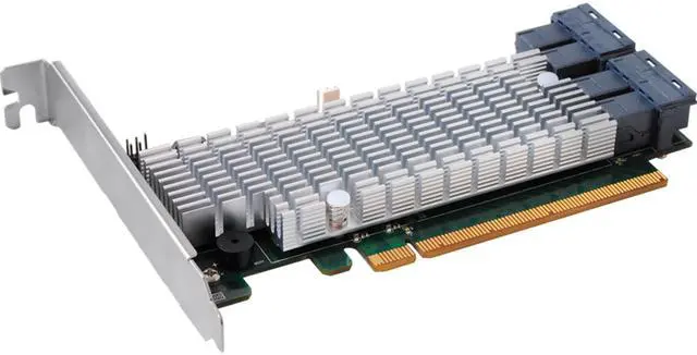 Main image of HighPoint Technologies Rocket 1120 - PCIe 3.0 x16 4-Port U.2 NVMe AIC. Unbeatable Peformance (PEX8747); No-Bifurcation Required