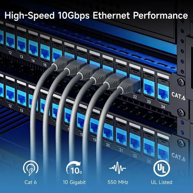 Alt view image 2 of 5 - Cable Matters [UL Listed] 25-Pack 10Gbps Cat6 Keystone Jacks, RJ45 Keystone Jack, Ethernet Keystone Jack in Blue with Keystone Punch-Down Stand for Patch Panel and Wall Plate