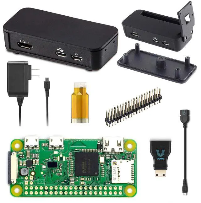 Main image of Raspberry Pi Zero W Basic Starter Kit (Black Case)