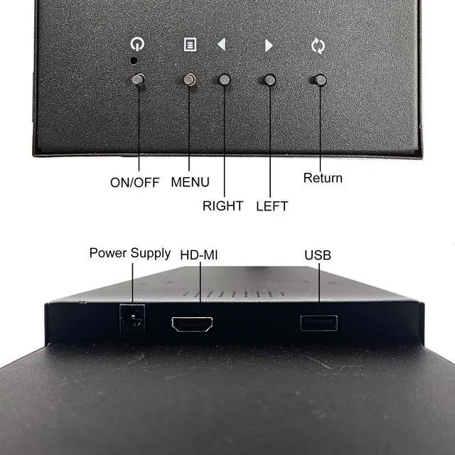 Alt view image 3 of 5 - VSDISPLAY 24 Inch 1920x360 IPS Stretched Wide Bar Display for Gaming Marquee Monitor Cabinet,Supermarket Shelf Advertising Monitor with USB Video Interface