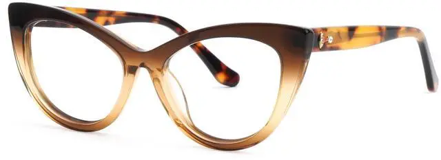 Main image of Zeelool Stylish Cat Eye Blue Light Blocking Glasses for Women ZJGA357815-03 Dark-brown