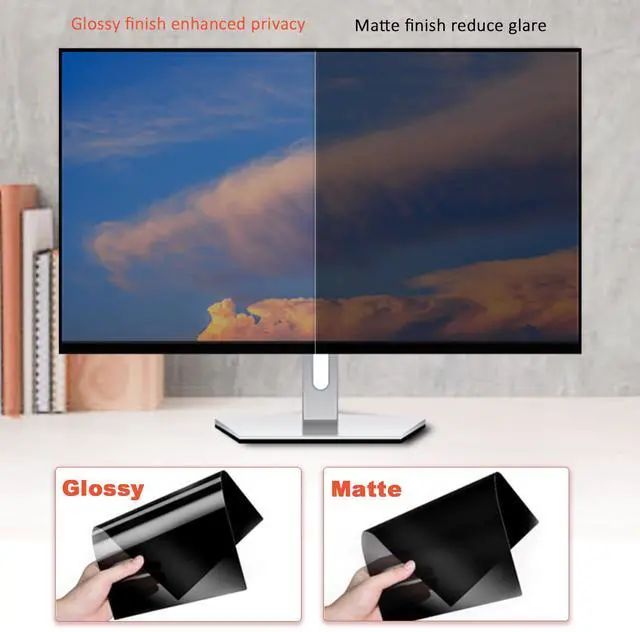 Alt view image 4 of 5 - J J-Dream [2 Pack] 24 Inch Privacy Screen for Computer Monitor Blue Light Screen Protector Anti Glare Anti-Scratch Monitor Privacy Shield Screen 24 Inch 16:9 Aspect Ratio