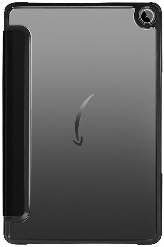 Alt view image 3 of 5 - SaharaCase Tri-Fold Folio Case for Amazon Fire Max 11 (13th Generation 2023) [Shockproof Bumper] Rugged Leather Antislip Grip Slim Fit Kickstand (Black)