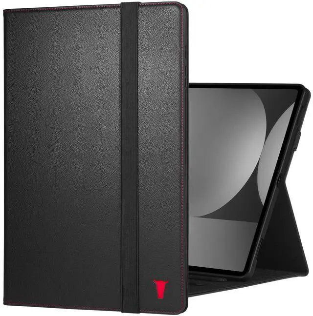Main image of TORRO Leather Case Compatible with Samsung Galaxy Tab S10/S9 Ultra  Premium Leather Galaxy Tab S10/S9 Ultra 2023 Case with Stand Function and Auto Wake/Sleep (Black)