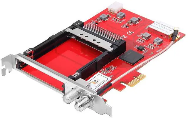 Alt view image 3 of 5 - TBS6910SE DVB-S2X Dual Tuner Dual CI PCIe Card