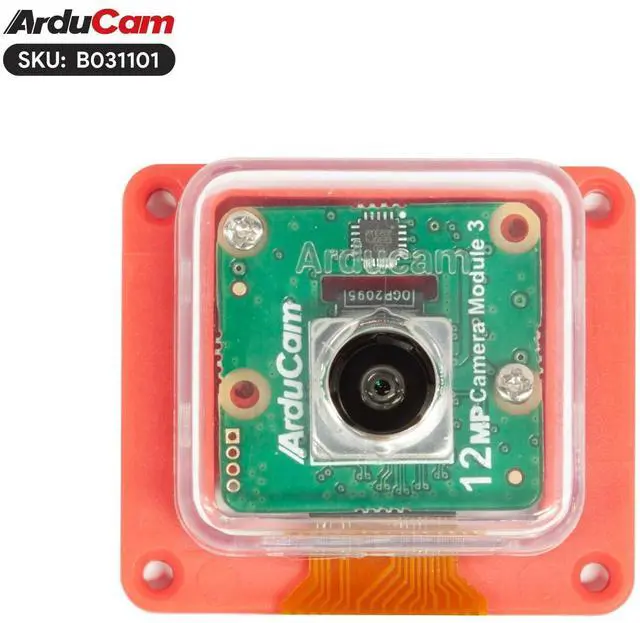 Alt view image 3 of 5 - Arducam for Raspberry Pi Camera Module 3 Wide, 120°(D) IMX708 Autofocus Pi Camera V3 with Case, Comes with15cm 15-22 Pin and 22-22 Pin FFC Cable